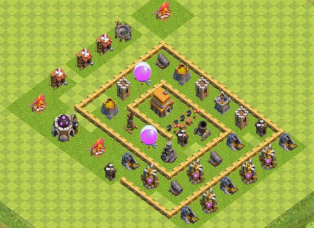 Base COC TH5 Hybrid 6