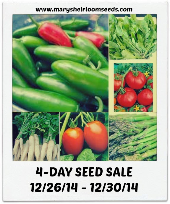 Mary's Kitchen HUGE 4DAY HEIRLOOM SEEDS SALE!