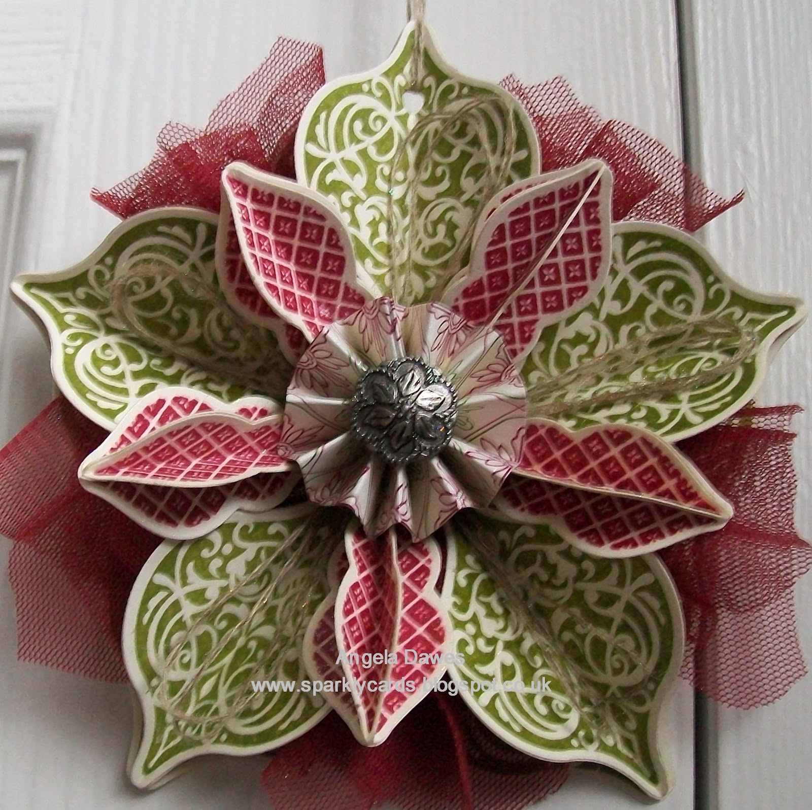 Sparkly Cards and Papercrafts Stampin Up Christmas Ornament