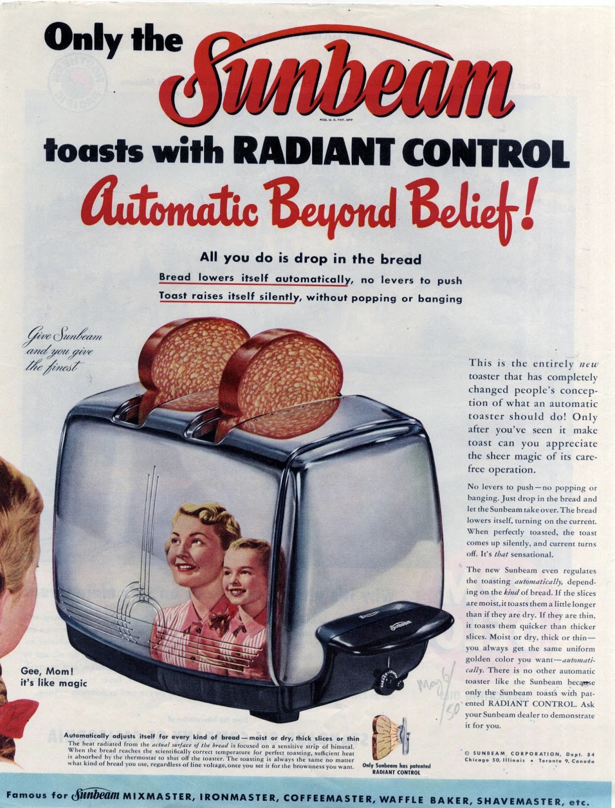 The Visual Primer of Advertising Cliches Only Sunbeam toasts with