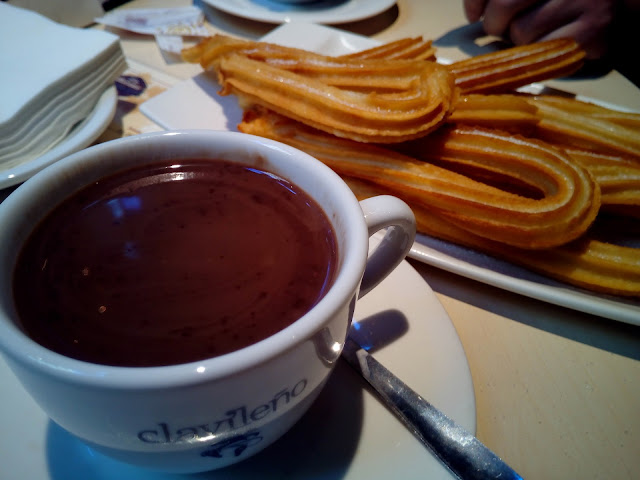 Churros e cioccolata