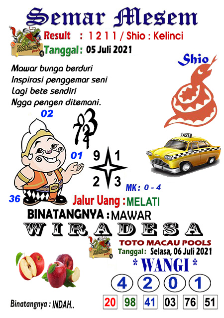 Syair Toto Macau Selasa 06 Juli 2021 Jam 19 00 Wib