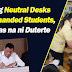 Neutral desks for left-handed students, batas na.