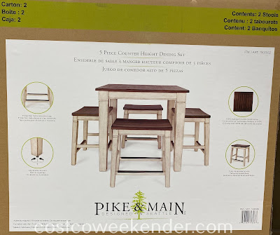 Costco 1900082 - Pike & Main Gibson Counter Height Dining Set: functional and stylish