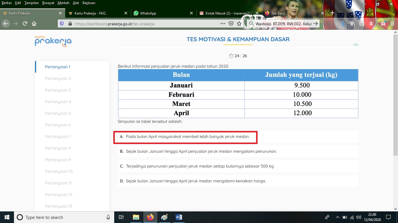 Bocoran Soal Kunci Jawaban Tes Motivasi Kemampuan Dasar Kartu Prakerja Dijamin Lulus Guru Berteknologi