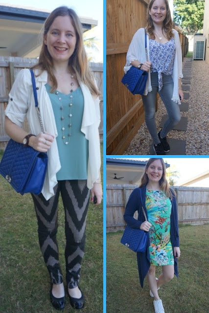 3 ways to wear rebecca minkoff cobalt jumbo love bag quilted leather | awayfromblue blog