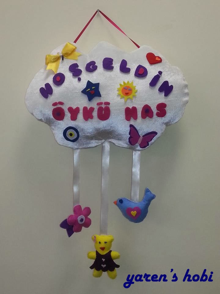 Yaren�in Hobileri ) Bebek Kapı Süsü Çalışmamız