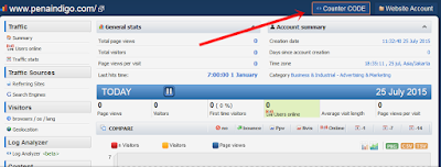 pengaturan counter code histats