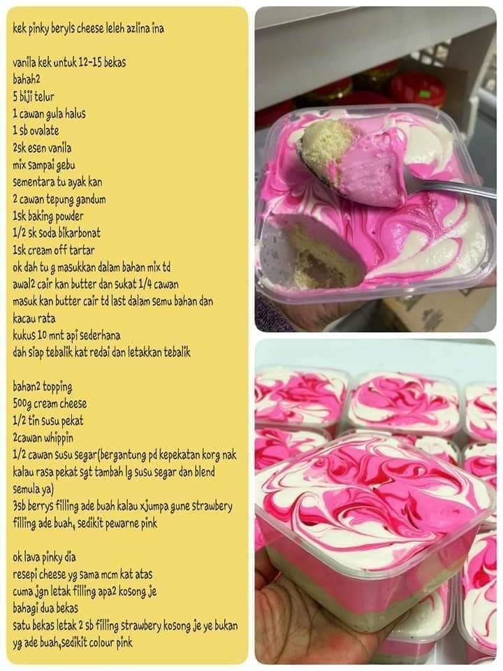 ANEKA RESEPI KEK VIRAL AZLINA INA BAKAR, KUKUS ~ Wordless Wednesday