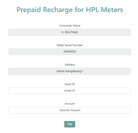 hpl meter recharge