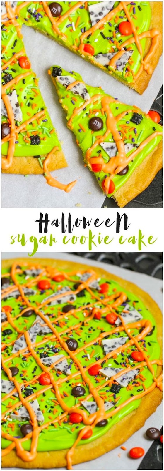 Halloween Sugar Cookie Cake Recipe - Cook'n is Fun - Food Recipes ...