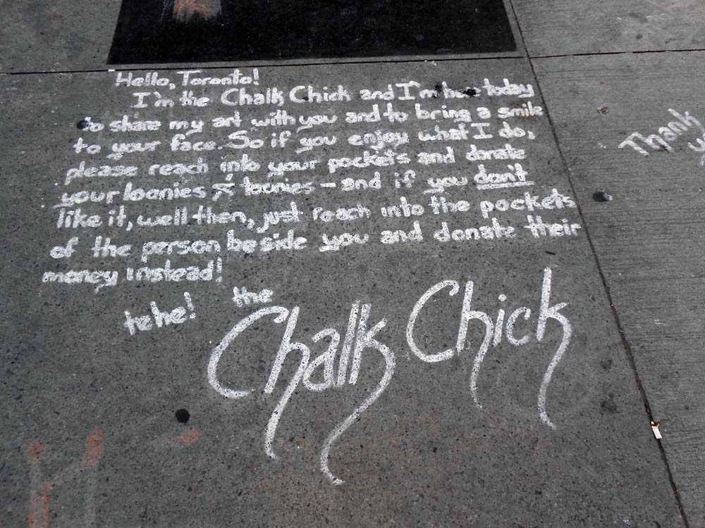 Toronto Grand Prix Tourist A Toronto Blog Chalk Chick Street Art A