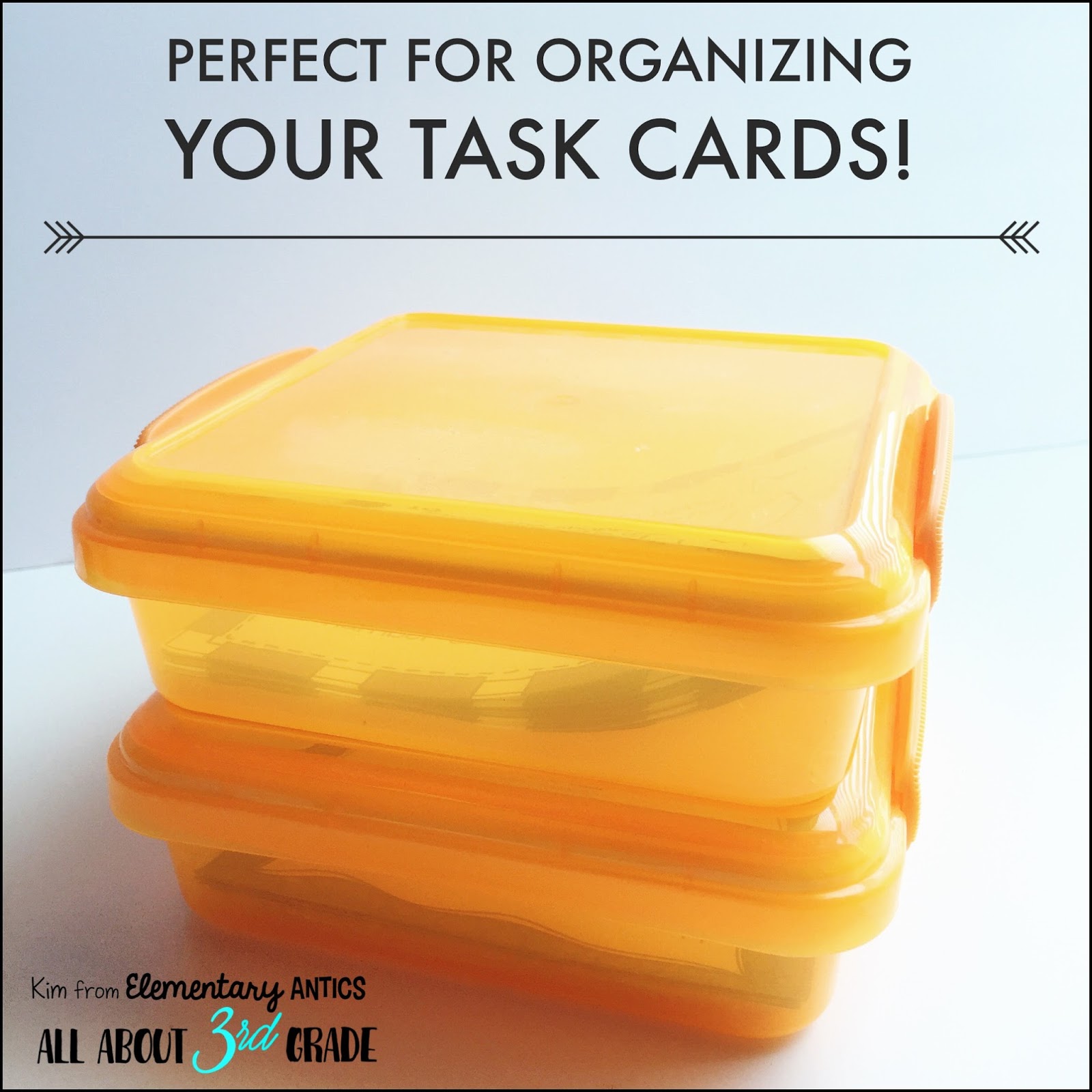Storing All Those Task Cards! All About 3rd Grade