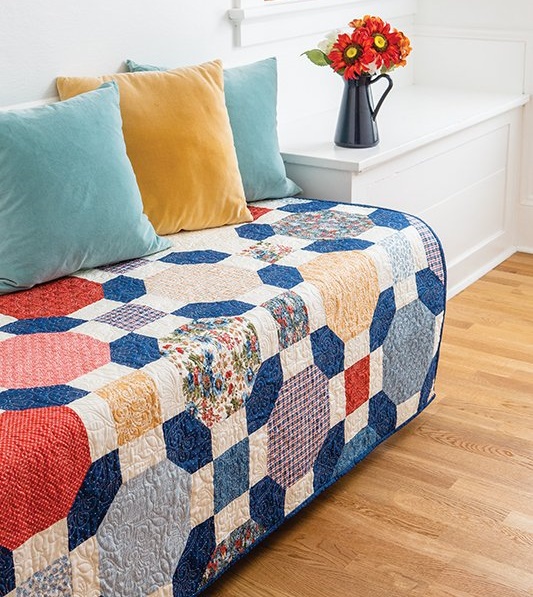 Busy Hands Quilts Maribelle Throw Size Quilt Kit!