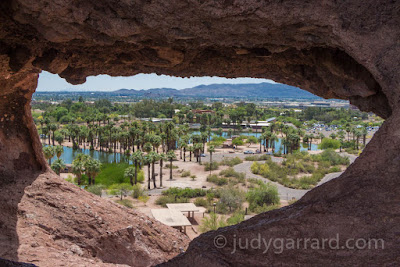 View of Papago Park from The Hole in the Rock