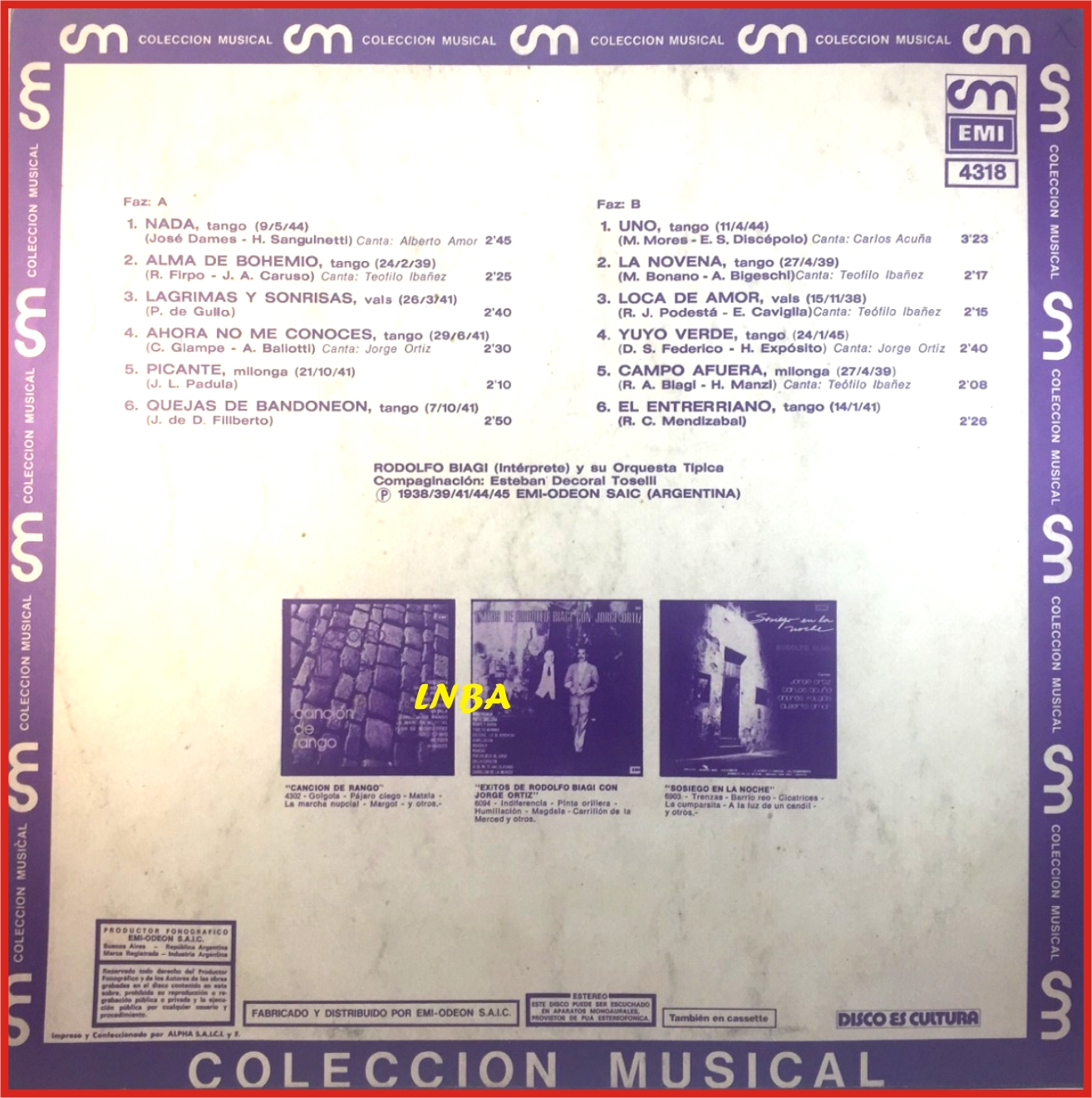 La nova Botica del Aleman. Tango Rodolfo Biagi Los indispensables