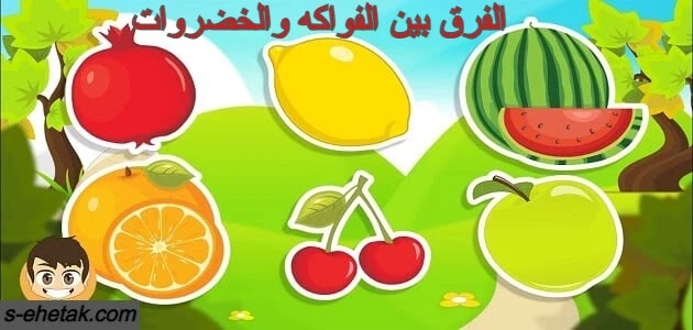 الفرق بين الفواكه والخضروات