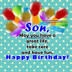 son birthday spiritual quotes christian wishes religious cards happy blessings messages greeting nice