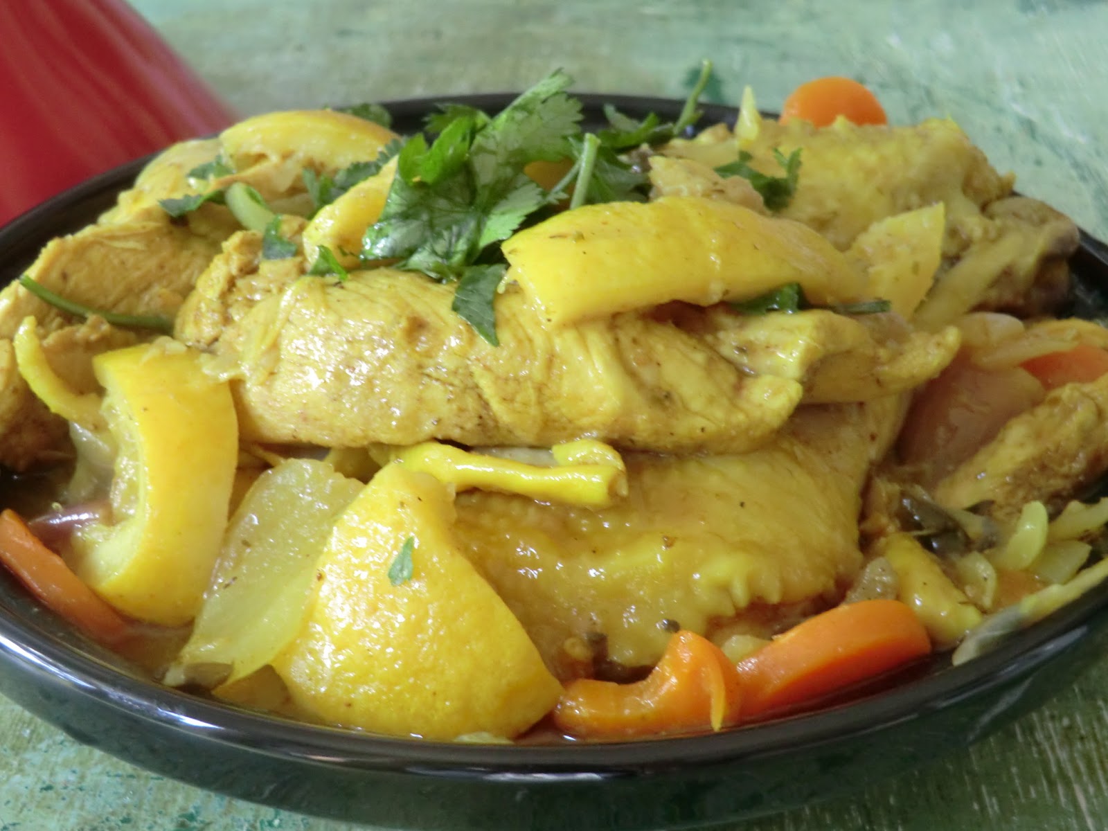 Tajine de poulet aux citrons confits Ma petite cuisine gourmande sans