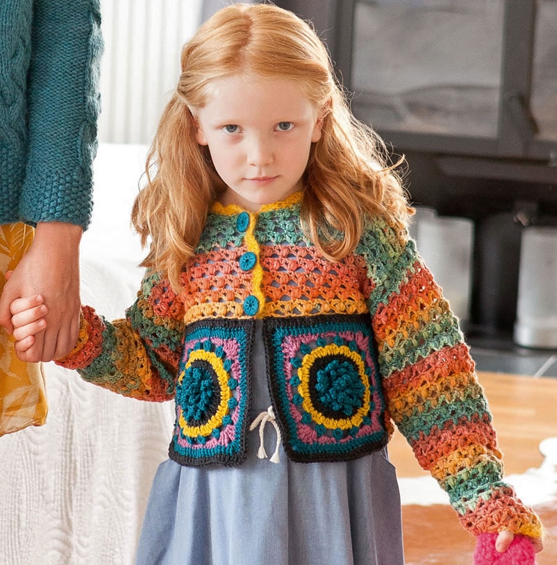 Ergahandmade Crochet Sweater For Little Girl + Diagrams + Free Pattern