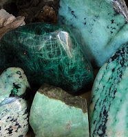 A picture from most common sold jadeite in the Bogyoke Bazaar in Yangon A picture from most common sold jadeite