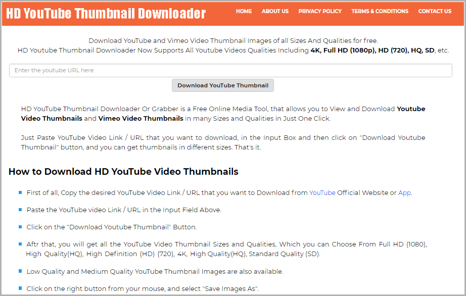 HD YouTube Thumbnail Downloader HD YouTube Thumbnail Downloader