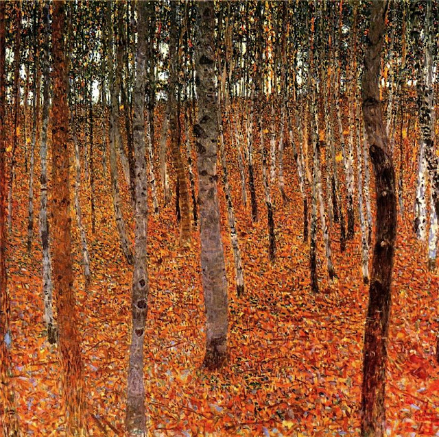 осень в живописи Gustav Klimt