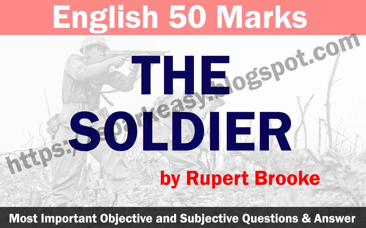 the soldier by rupert brooke analysis line by line