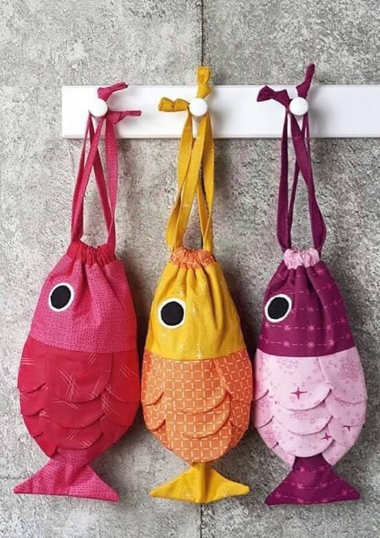 Goldfish bag with mold Ideas creativas