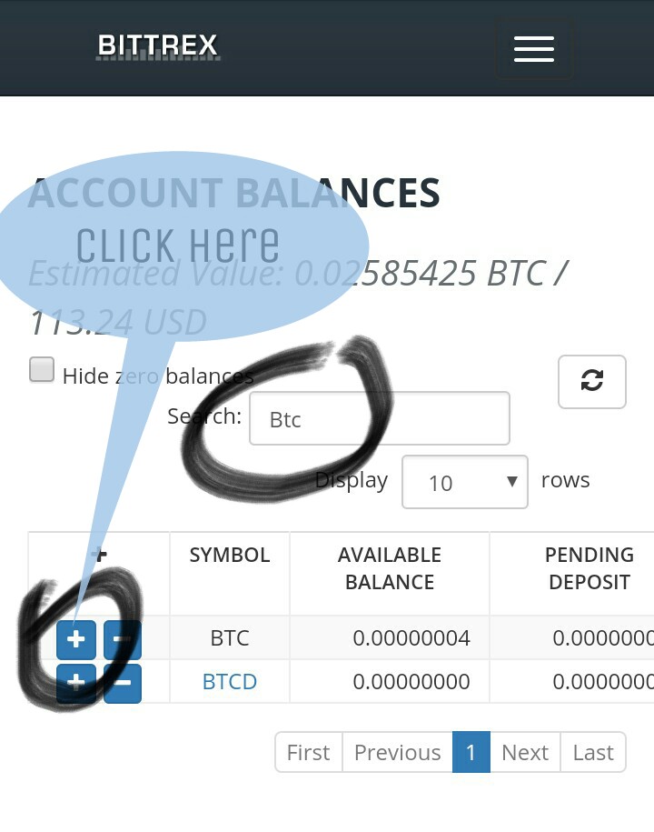 btc address bittrex