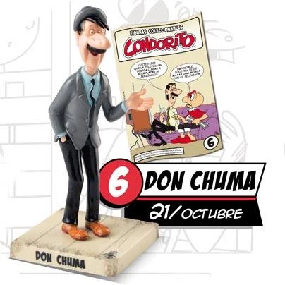 colección condorito y sus amigos, figura de don chuma