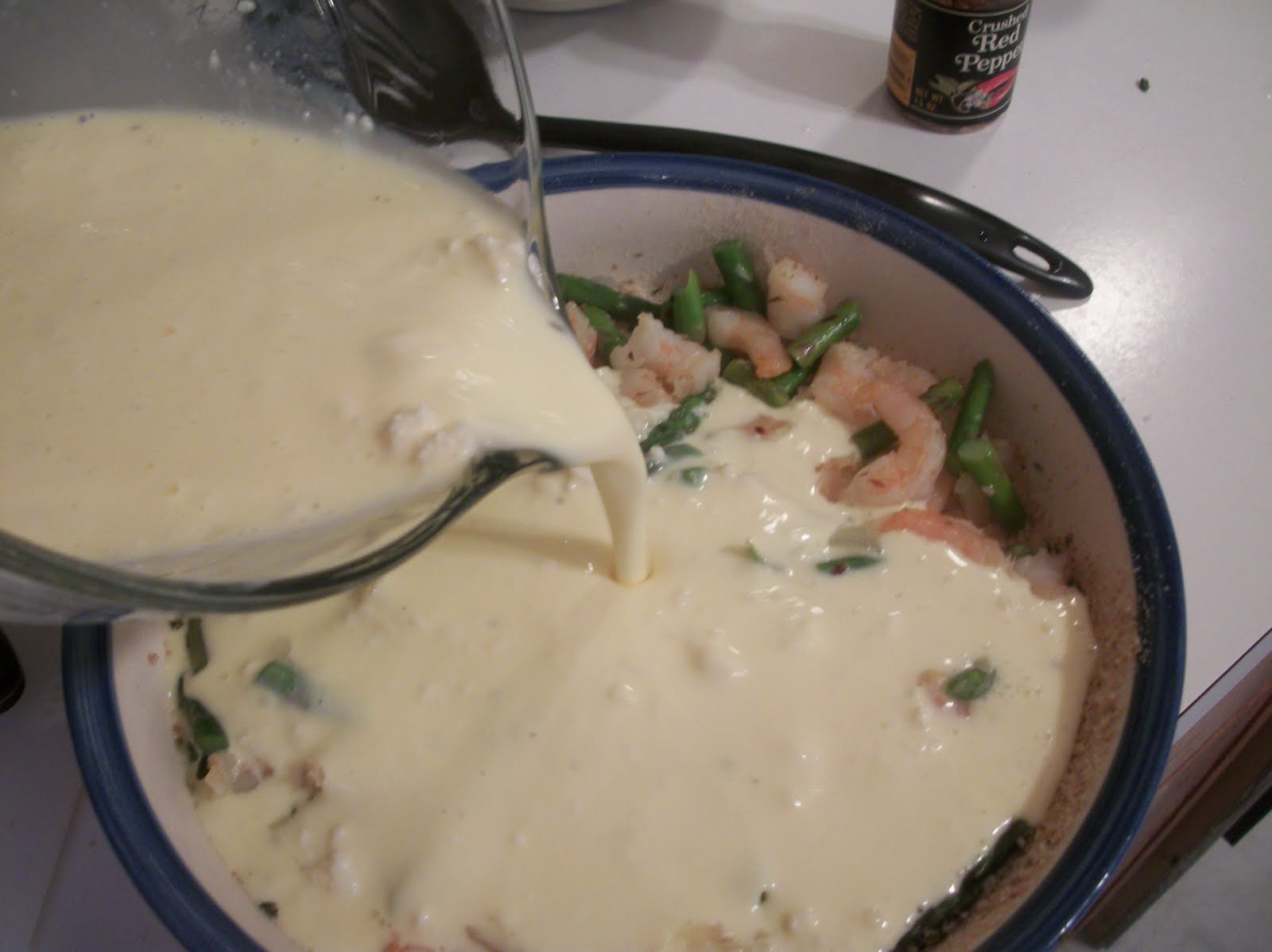 Cook with Sara Asparagus and Shrimp Quiche