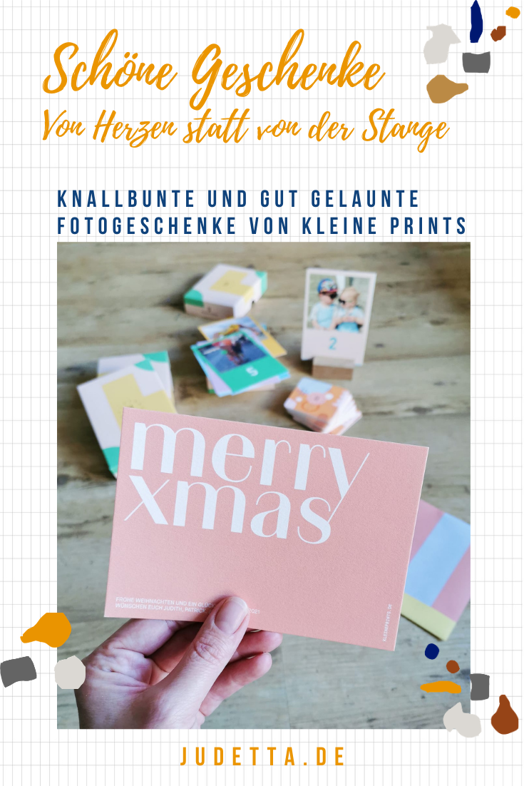 Knallbunte, einzigartige und personalisierbare Fotobücher, Foto Memospiele, Weihnachtskarten, Adventskalender, Kalender, Geburtskarten von Kleine Prints – super schnell und total einfach gestaltet // judetta.de