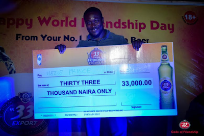 b First Photos: “33” Export Lager Beer celebrates world friendship day with friends across Nigeria