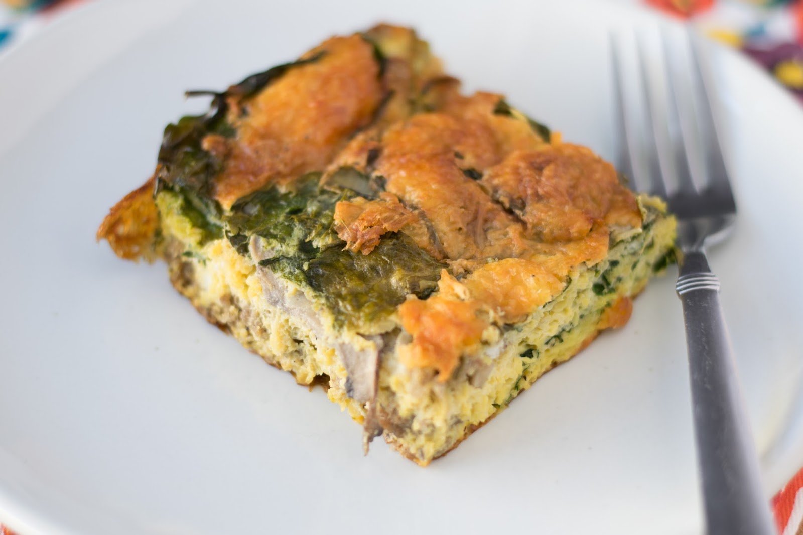 Sausage Mushroom and Spinach Breakfast Casserole Recipe The Kitchen Wife