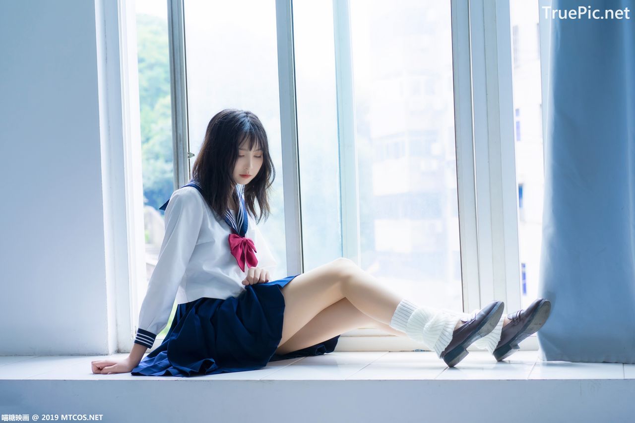 Image MTCos 喵糖映画 Vol.014 – Chinese Cute Model With Japanese School Uniform - TruePic.net- Picture-3