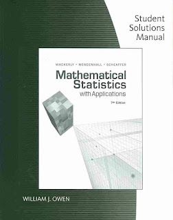 Student Solution Manual for Mathematical Statistics With Application ,7th Edition