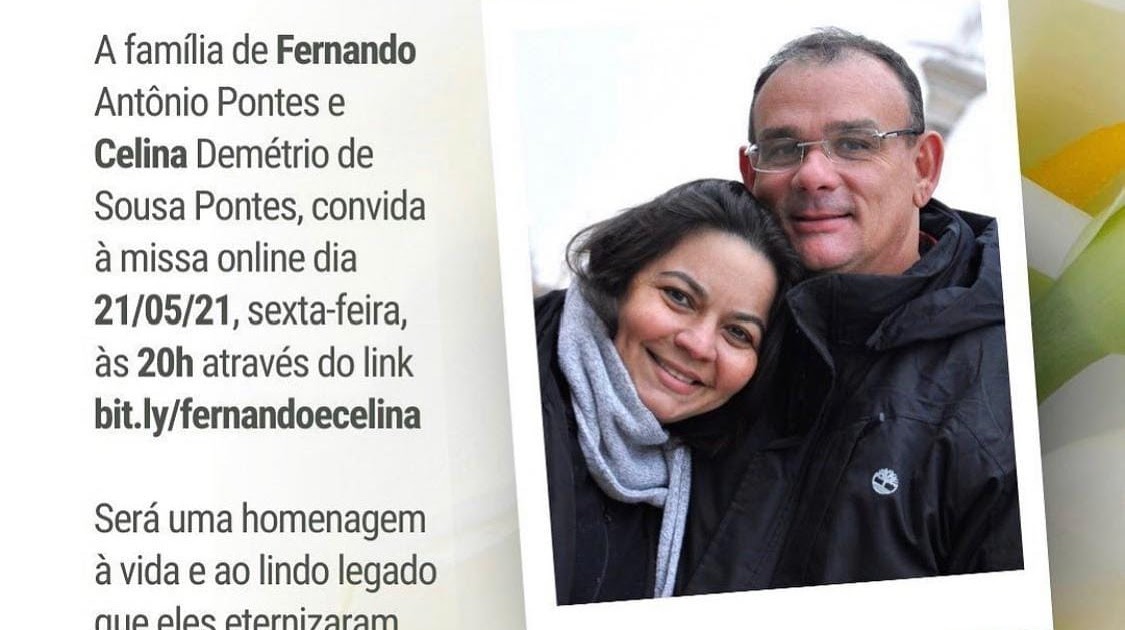 Missa de 7º Dia de Fernando e Celina Pontes será hoje