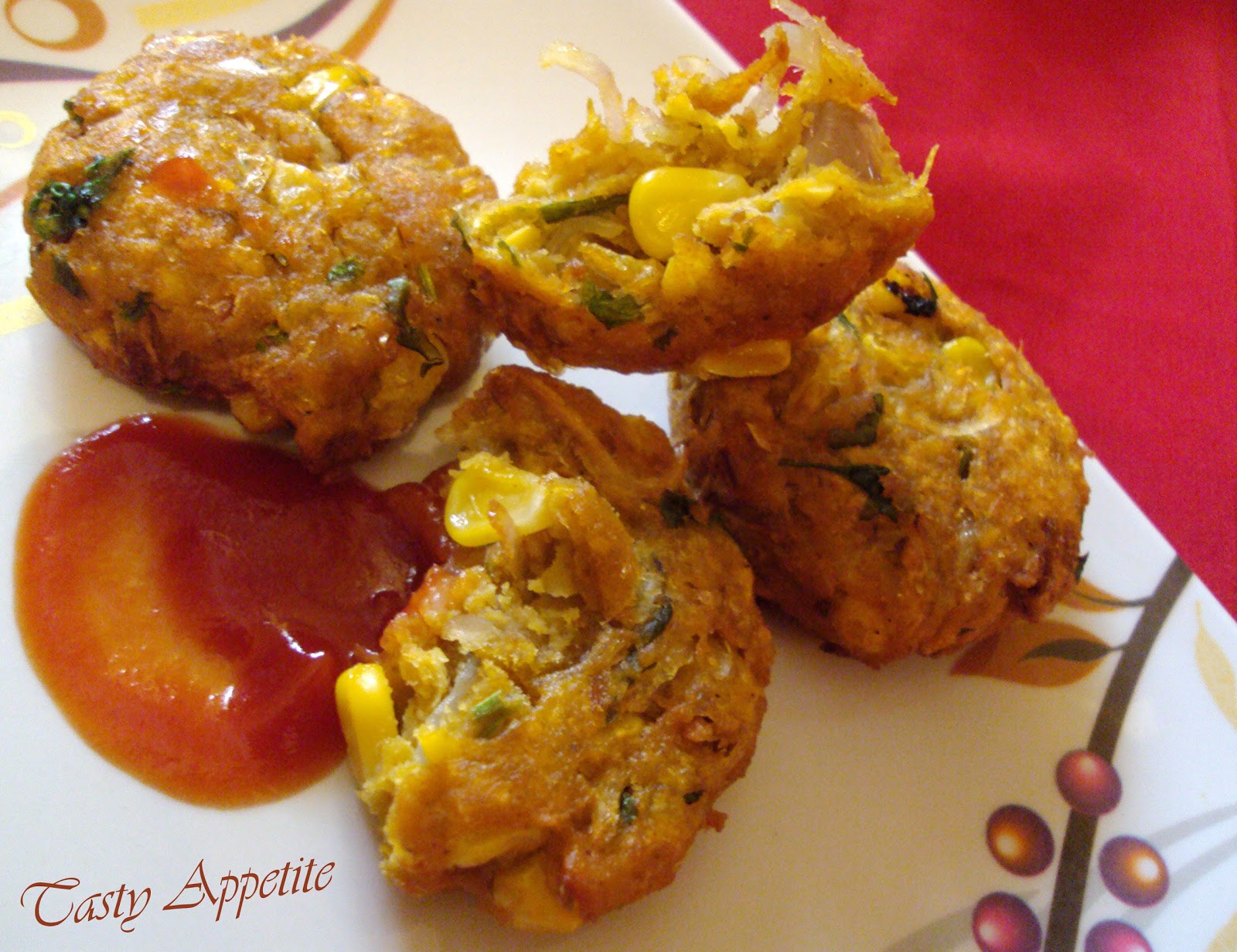 Crunchy Spicy Corn Fritters / Corn Appetizer
