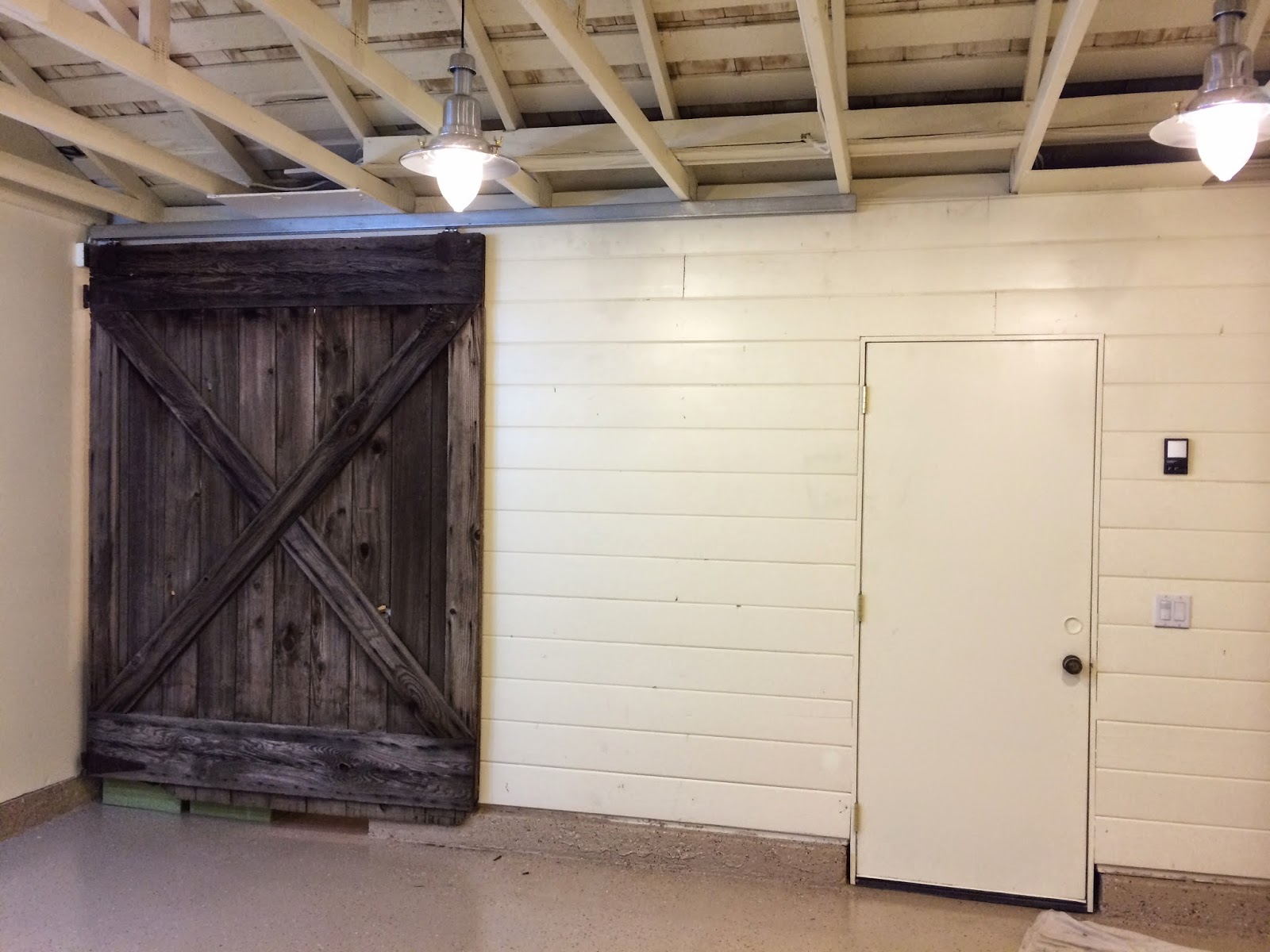 DIY Dithering Barn doors in a garage...Why not?