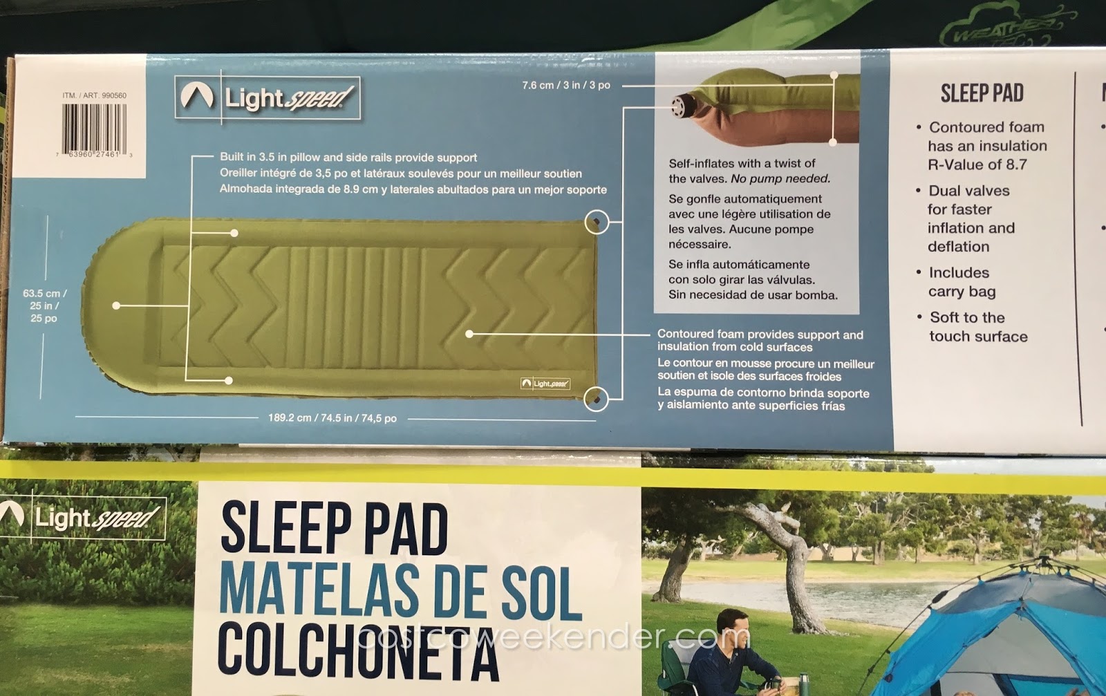 Lightspeed Self Inflating Camp Sleep Pad | Costco Weekender