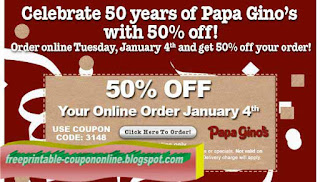 Free Printable Papa Gino's Coupons
