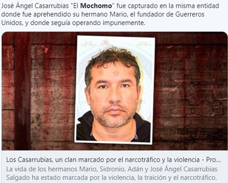 Mexico Detienen nuevamente a 'el Mochomo', presunto capo del cártel