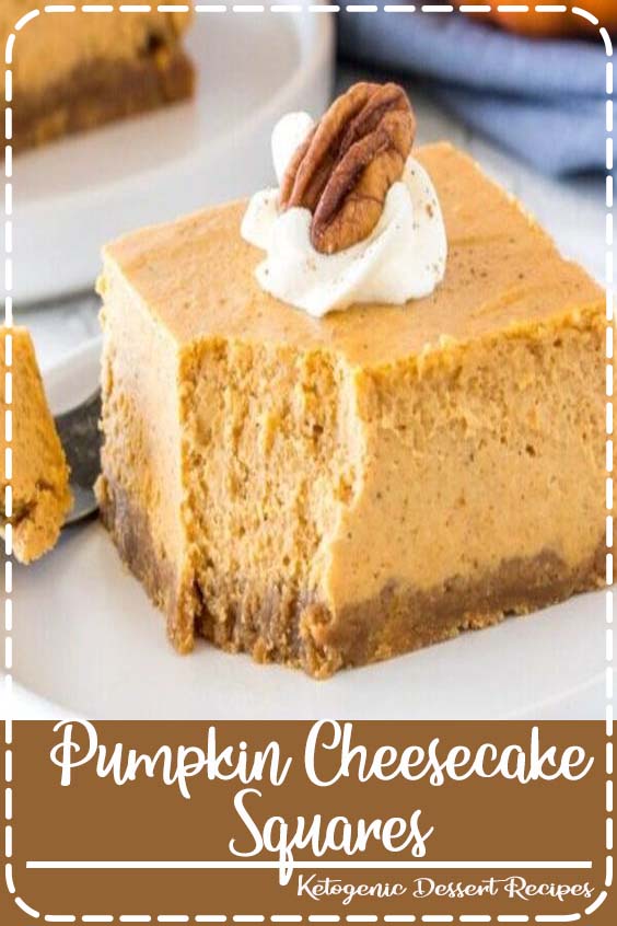Pumpkin Cheesecake Squares Hebbar's Kitchen