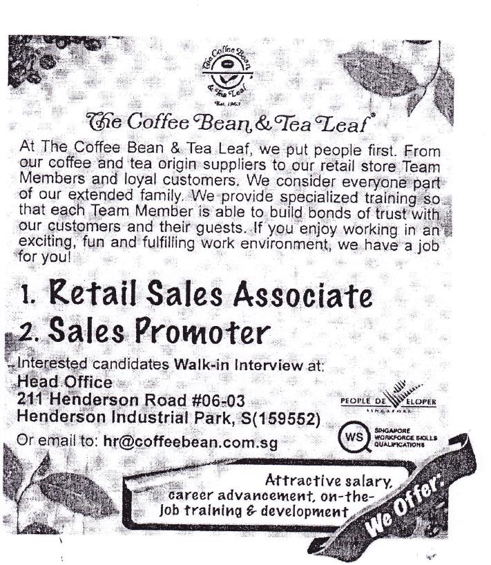 ERC Institute Blog Coffee Bean is Hiring!