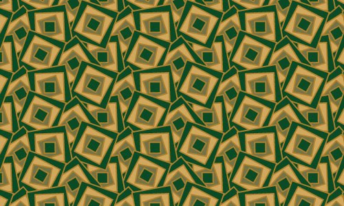 Square green patterns