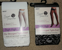 Thigh High stockings lace top set Walmart