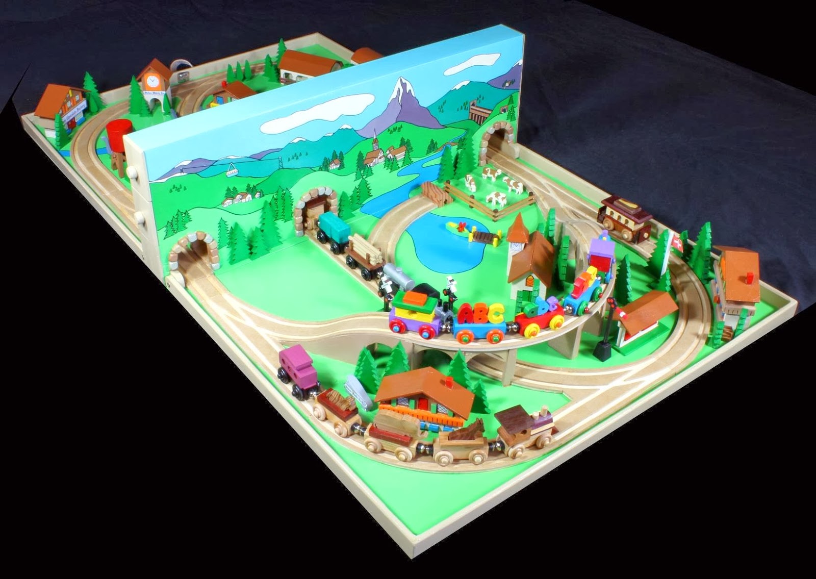 Sherwood Creations Alpine Wood Train Set Plan