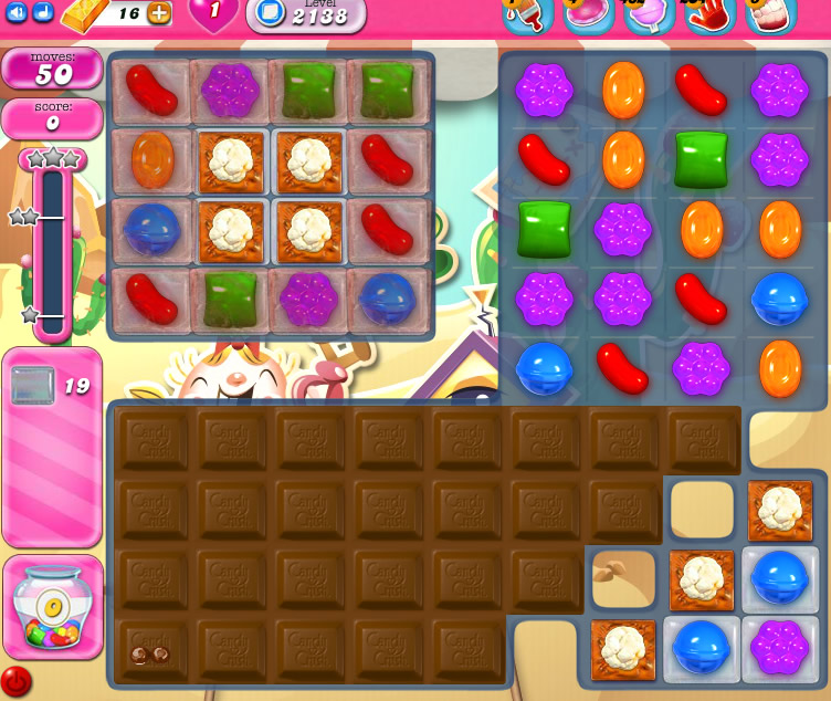 Candy Crush Saga level 2138 Candy Crush Saga level 2138
