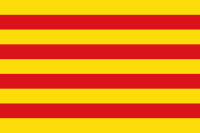 Flag of Catalunya, Spain